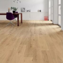 Parquet contrecollé chêne invisible brossé huilé planche large 2V HARO 3000 180X1085X11MM