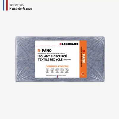 Isolant coton recyclé R-PANO Dagobaire, panneau semi-rigide